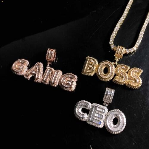 Brass zircon all bubble Necklace