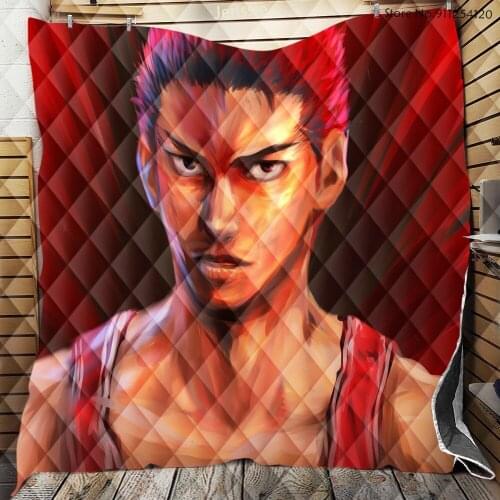 Slam Dunk 3d Print Quilt Cover Japan Anime Blanket Summer Quilt Home Travel Bedding 150x200cm Dropshipping