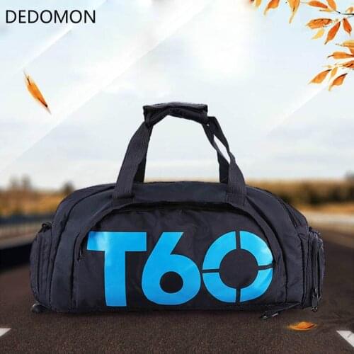 Brand New Men Sport Gym Bag Women Fitness Waterproof Outdoor Separate Space For Shoes pouch rucksack Hide Backpack sac de T60