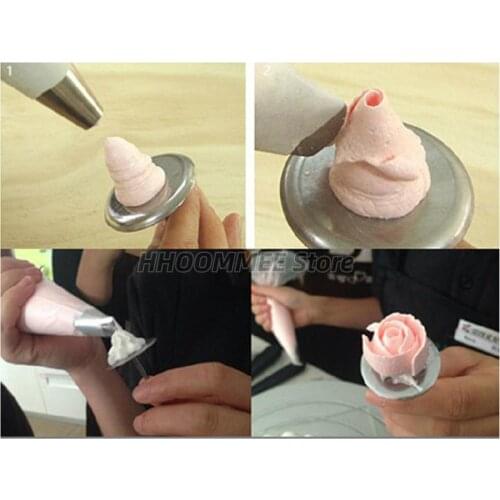 1 PCS Stainless Steel Sugarcraft Cupcake Cake Stand Cake Flower Needle Icing Cream Flower Decorating Nail Tool