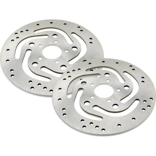 2PC Motorcycle front right Rear Brake Disc Rotor for Harley Sportster XL883 XL1200 Road King 1450 1584 Electra Dyna Super 1450