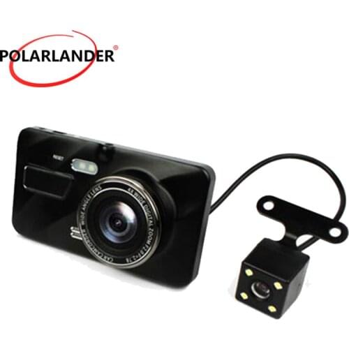 4 Inch Dual-recording IPS Black HD Video Recording Car Recorders Touch Screen 1080P Dash Cam Night Vision Driving Recorder
