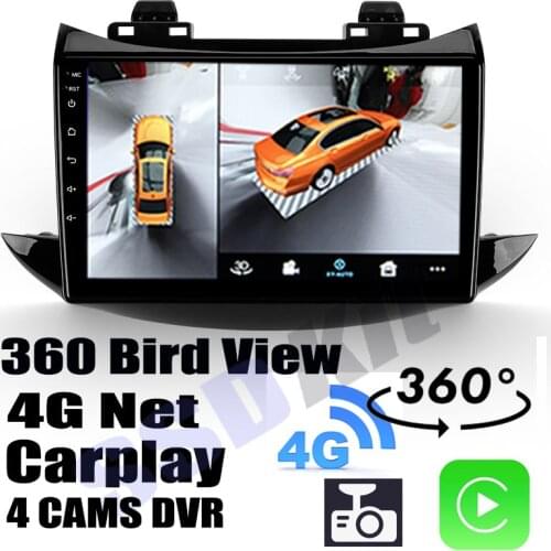 Car Audio Navigation GPS Carplay DVR 360 Birdview Around 4G Android System For Chevrolet Trax Tracker 2017~2021