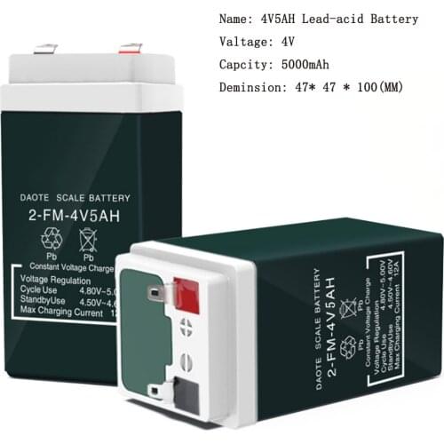 4V5AH 4V4AH Storage Batteries 4V 5AH Backup Power For Scale Children Toy Car Baby Electronic Scale Replacement Lead-acid Battery
