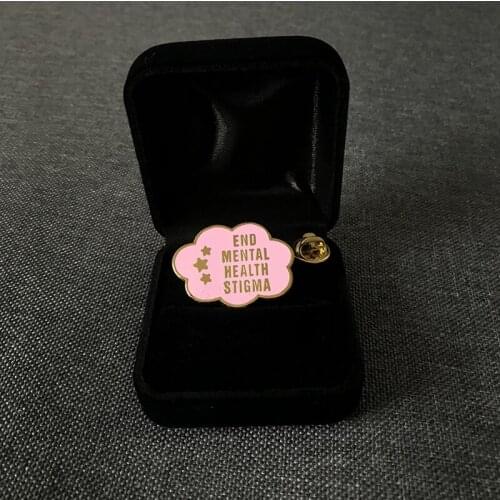 Sale End Mental Health Stigma Hard Enamel Pins Gold Metal Letter Brooches Fashion Badge Lapel Pin Unique Gifts Accessories 2021