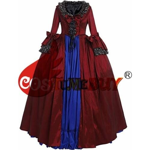 Costumebuy Victorian Marie Antoinette Rococo Ball Gown 18th Century Antoinette Baroque Masquerade Women Queen Dress Custom Made