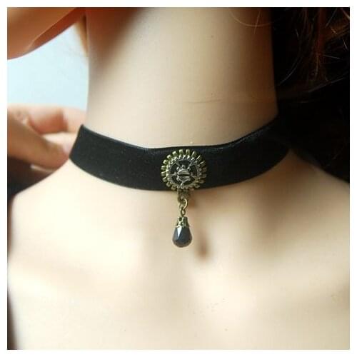 Gothic Punk Gear Black Choker Necklace for Woman Fashion Charm Party Chokers Accessories