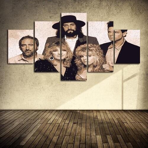 Canvas Painting Rock Band Music Posters and Prints Wall Art Picture for Living Room Decor No Frame