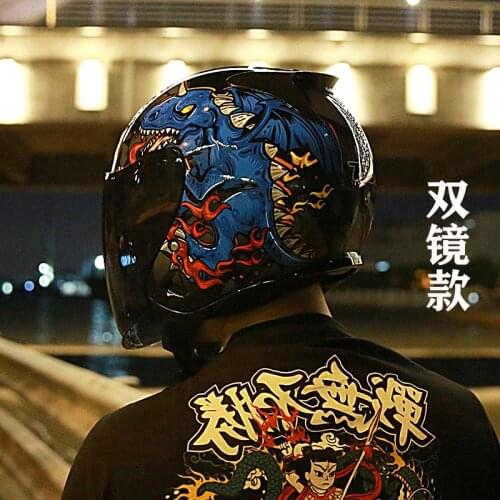 New Mens and Womens Half Helmet Four Seasons Electric Car Motorcycle Summer Portable Four Seasons Safety Head Hat Sunscreen