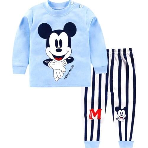Baby Clothes Set Winter Cotton Newborn Baby Boy Girl Clothes 2PCS Baby Pajamas Unisex Childrens Clothing Set 0-2 Years Old