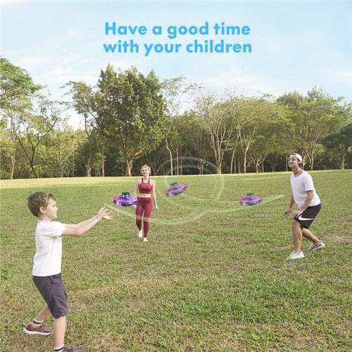 Flynova Mini Drone LED UFO type Flying Helicopter spinner Hand Operated Flyorb Fly Fidget Toys Children Christmas Birthday Gift