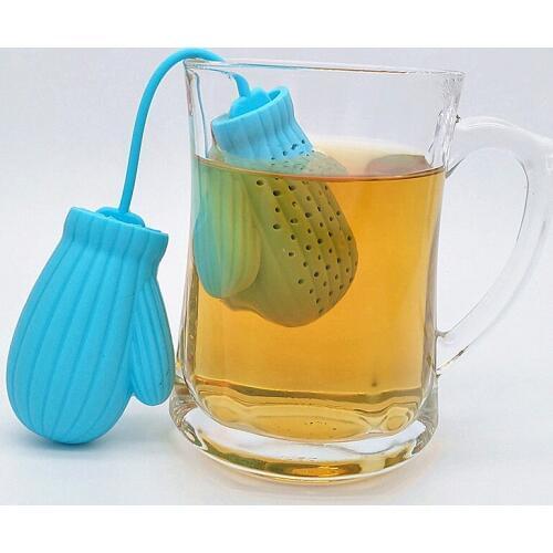 MOFUNYO Food Grade Cozy Mittens Silicone Tea Infuser Strainers Filter