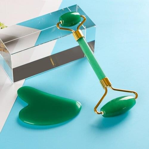 Natural Jade Massage Roller Gouache Scraper For Face Skin Care Sets Beauty Health Products Face Massager Jade Roller Relax Women