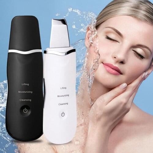 2021 New Ultrasonic Skin Scrubber Deep Face Cleaning Machine Peeling Shovel Facial Pore Cleaner Face Skin Scrubber Lift Machine
