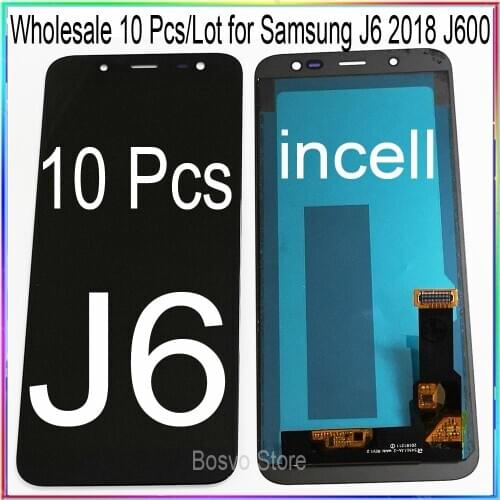 WholeSale 10 Pcs/lot for samsung J6 2018 J600 J600F LCD Screen Display with Touch Digitizer Assembly