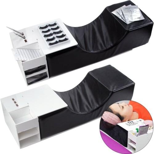 Lash Pillow Shelf Neck Support Eyelash Extension Pillow Memory Foam Soft Grafting Eyelashes Makeup Salon Beauty Cosmetics Tools