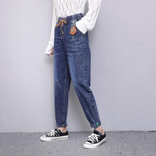 Py2270 2020 spring summer autumn new women fashion casual Denim Pants woman female OL baggy jeans fashion clothes