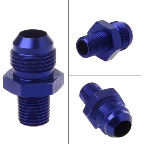 Various AN6 AN8 NPT Straight Fuel Oil Air System Hose End Fitting Adapter Blue Dropshipping