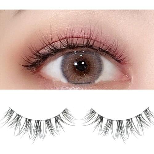 NEW 3 pairs Mink Lashes 3D Mink Eyelashes Invisible Band Natural Black Mink False Eyelash Full Strip cilios Reusable