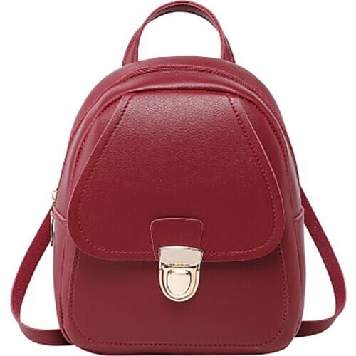 Korean Style Girls' Backpack 2021 Fashion Multi-Function Small Back Pack Women Shoulder Hand Bags Female Bagpack School Bag Pack