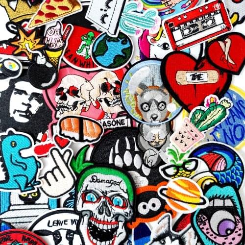 HEART DOG DIY Cloth Badges Mend Decorate Iron On Patch Clothes Apparel Sewing Decoration Applique Sew On Patches For Clothing