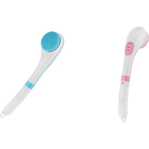 Bath Brush Grinding Foot Skin Cleaning Long Handle Massage Back Rubbing Bath Brush Multi Function Bath Instrument
