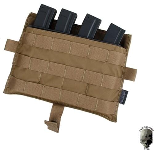 TMC Tactical SMG MOLLE Mag Pouch Panel Mag Carrier w/ Kydex Insert for Tactical Vest 3503