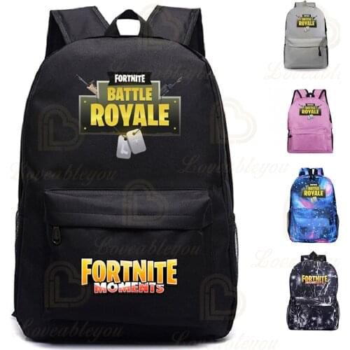 Fortnite Waterproof Woman Men Backpack Harajuku Black Travel Bag Korean Version Designer School Bag Teenager School Bag