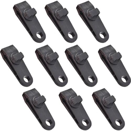 10Pcs/Set Tent pull point Clip Outdoor camping tent alligator clip pull point hook buckle for Tent crocodile clip tent accessory