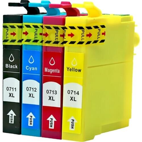 4pcs Compatible Ink Cartridge For Epson T0711 T0712 T0713 T0714 for epson Stylus D78 D92 D120 DX4000 DX4050 DX4400 T0711-T0714