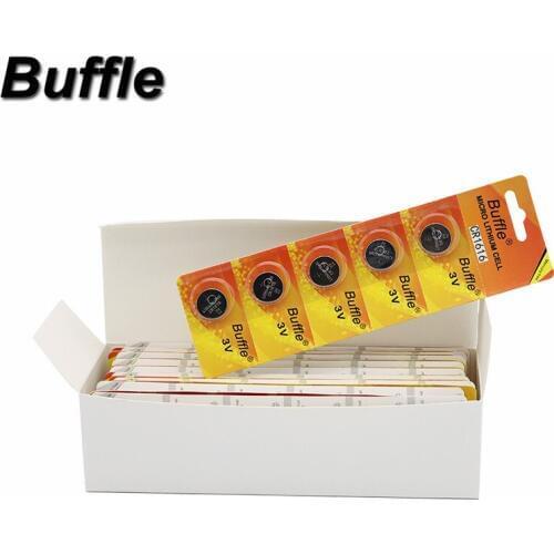 50Pcs/10cards Buffle CR1616 DL1616 ECR1616 LM1616 bateria de lithium tipo moeda cr1616 lithium battery 1616 3v