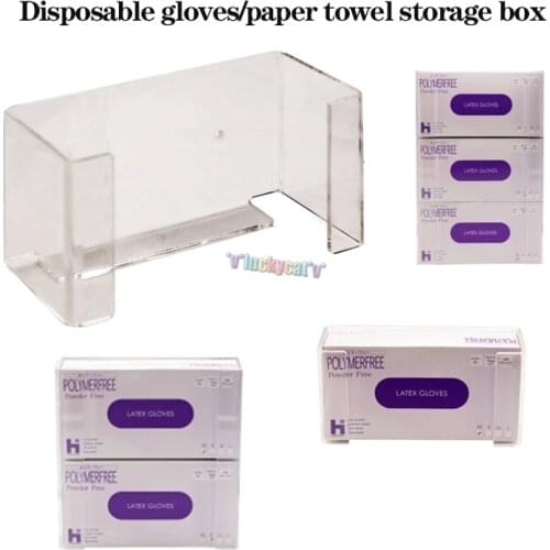 Dental Acrylic box Gloves Storage Box DentalWall-mounted Disposable Glove Paper Storage Rack