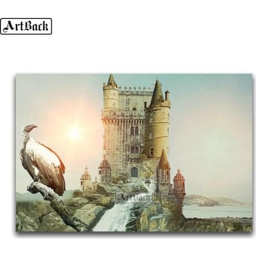 New Arrival diy 5d Diamond Painting Castle Landscape Icon 3D Full Square Diamond Embroidery Mosaic Art Home Decor