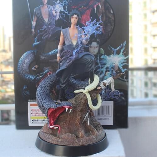 NARUTO GK Statue Figurine Uchiha Sasuke Snake pvc Model Figure Toys with box