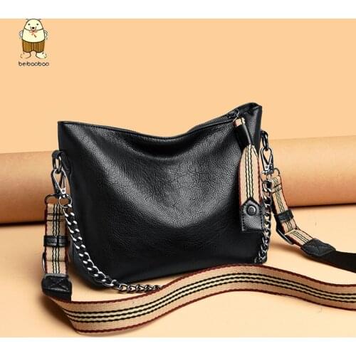 Beibaobao 2021 Chain High Capacity Handbags Travel Handbag PU Leather Shoulder Bags For Women Female Large Shoulder Bag