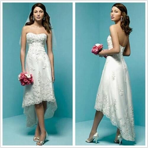 Free shipping 2019 new design good quality victorian corset custom size/color train ball gown short white bridesmaid dresses