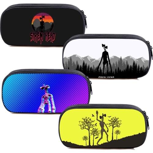 Siren Head Storage Box Pencil Case Kids Anime Cartoon 3D Game Pen Bag Boys Girls Teens Pen Case Students Stationery Purse