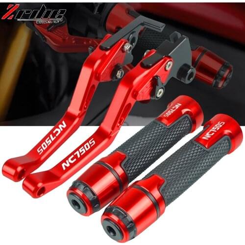 CNC Aluminum Motorcycle Brake Clutch Levers Handlebar Handle Grips Ends For Honda NC750S NC750X NC750 S X 2016 2017 2018 2019