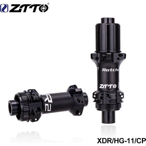 ZTTO R2 Disc Brake Road Bike Hub Straightpull 24 Hole XDR Wheel Ultralight 36T Ratchet HG Core Lock Center 24H Thru Axle 12x100