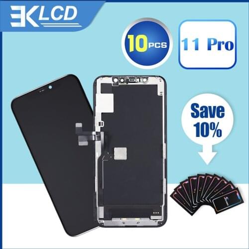 10PCS GX Pantalla OLED Display For iPhone 11 Pro TM Incell TFT LCD Touch Screen Replacement OEM Digitizer Assembly No Dead Pixel