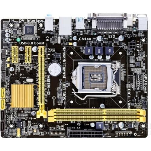 For Asus H81M-D M-ATX Motherboard DDR3 LGA1150 VGA DVI USB3.0