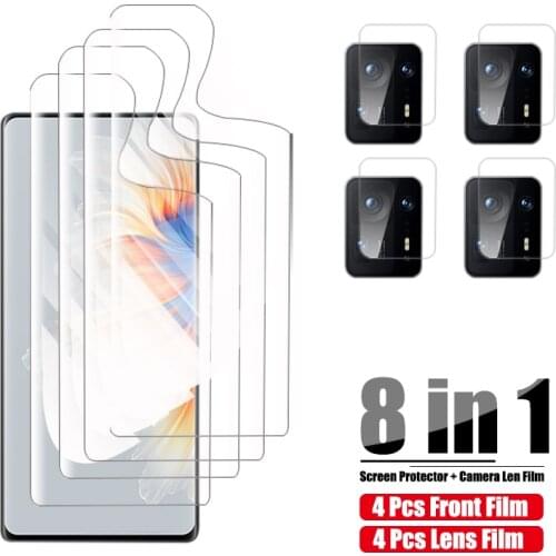 For Xiaomi Mix 4 Hydrogel Protective Film Full Cover Screen Protector On For Xiaomi Mi Mix4 Xiomi Xaomi Xiami Camera Lens Glass