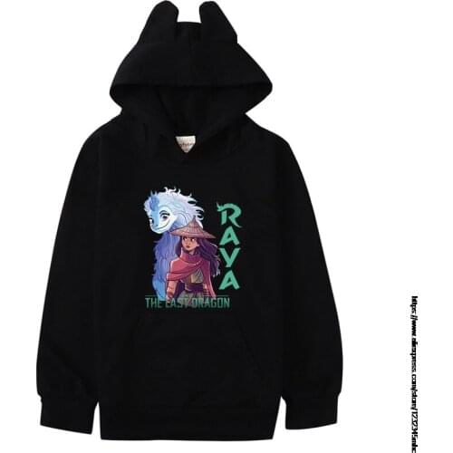 Raya and The Last Dragon Hot Kids Hoodie 3D Printed Sweatshirts Outwear Children Boy/girl Cartoon Hoody Pullover Kids Clothes