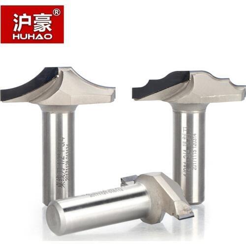 HUHAO 1pc 1/2" Shank Diamond CVD Coating Milling Edge Mould Endmill Woodworking Cutter PCD Cabinet Door Carving Router Bit