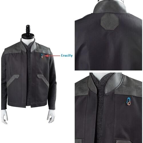 Star Cosplay Trek Jean Luc Picard Cosplay Costume Uniform Jacket Coat Pant Outfit Halloween Carnival Party Fancy Suit