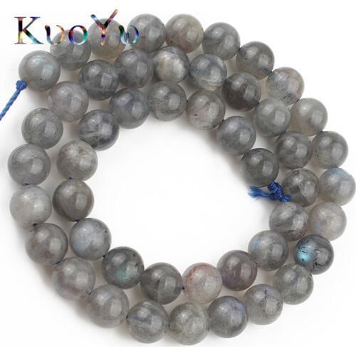 Natural Stone Labradorite Beads Round Loose Beads For Jewelry Making 15inches/strand 6 8 10 12mm DIY Bracelet Necklace Wholesale