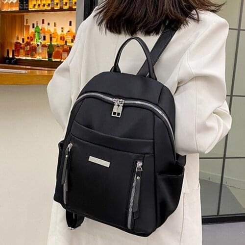 Summer Womens Bag Oxford Cloth Shoulder Adjustable Travel Bag Zipper Pocket Lightweight Fashion Womens Bag