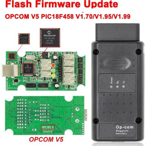 OPCOM V5 For Opel OP COM 1.70 flash firmware update Car Diagnostic for Opel OP-COM 1.95 PIC18F458 CAN BUS OBD OBD2 Auto Tools
