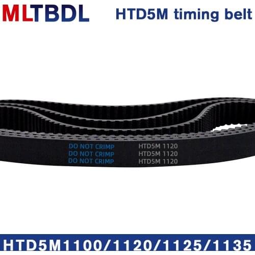 HTD 5M Timing belt C=1100/1120/1125/1135 width 10/15/20/25mm Teeth 220 224 225 227 HTD5M synchronous Belt 960-5M 965-5M 970