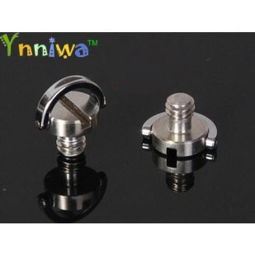 1/4" D-Ring Camera Screws for DSLR Camera Tripod Quick Release Plate